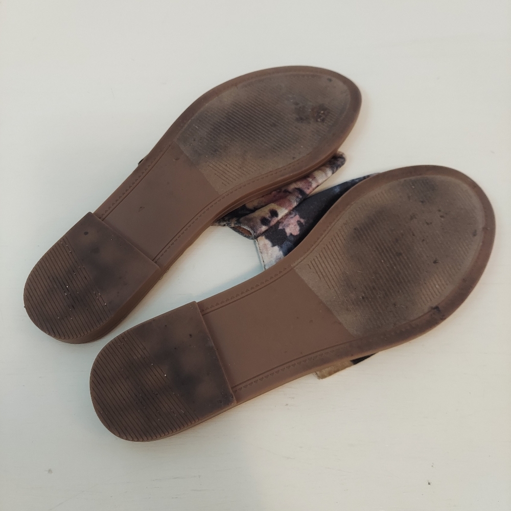 Steve Madden Velvet Floral Mischelle Slide Sandals - Picture 6 of 6